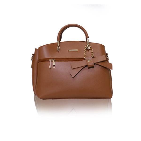 Brown Bow Handbag